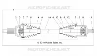 DRIVE TRAIN, TRANSMISION DELANTERA SHAFT