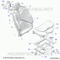 ASIENTO ASM., REAR, PREMIUM/DELUXE