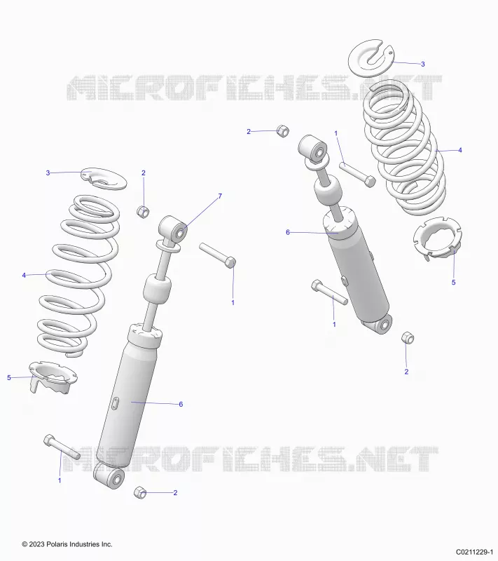 SUSPENSION TRASERA SHOCK AND MOUNTING