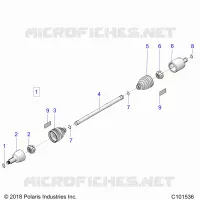 TREN, DRIVE SHAFT, FRONT