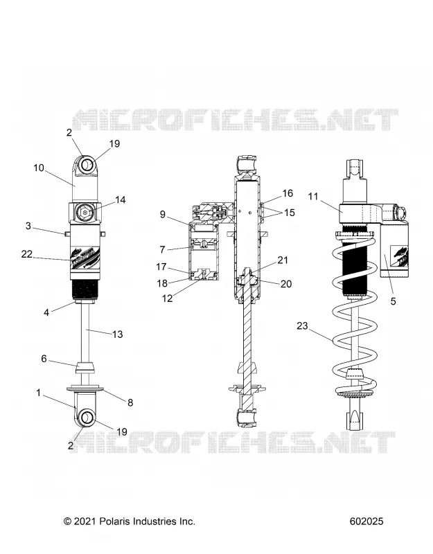 SUSPENSION, SHOCK TRASERO TRACK, VELOCITY