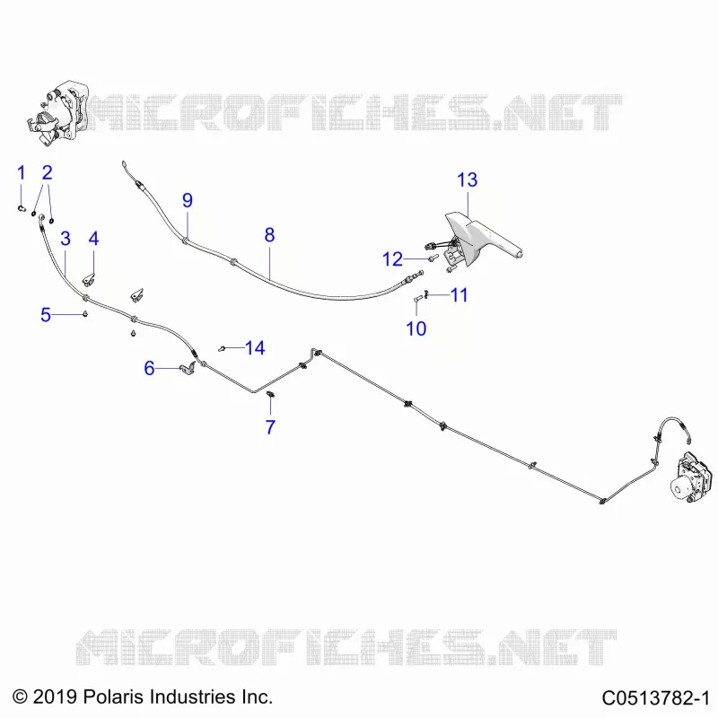 FRENO TRASERO BRAKE LINE AND PARK BRAKE