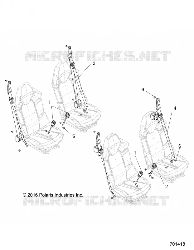 ASIENTO BELT MOUNTING