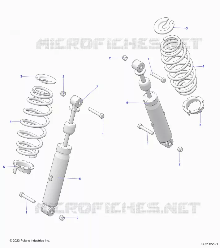 SUSPENSION TRASERA SHOCK AND MOUNTING