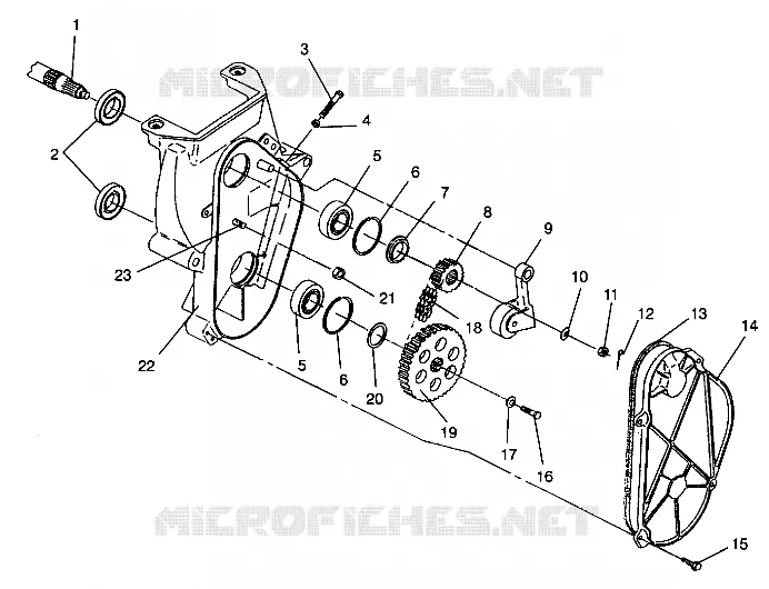 CADENACASE ASSEMBLY 440 XCR 0941760 (4925182518018A)