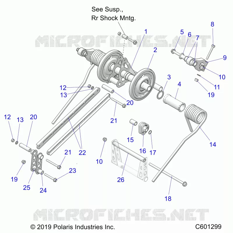 SUSPENSION, TRASERO ARM PAR