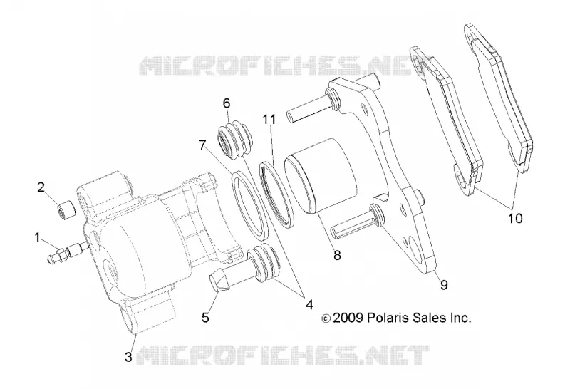 FRENO FRONTAL CALIPER [BUILT 9/15/14 AND BEFORE]