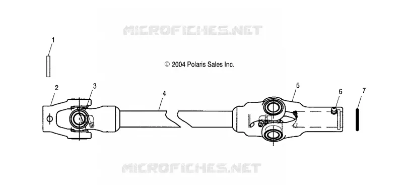 TREN, REAR DRIVE SHAFT
