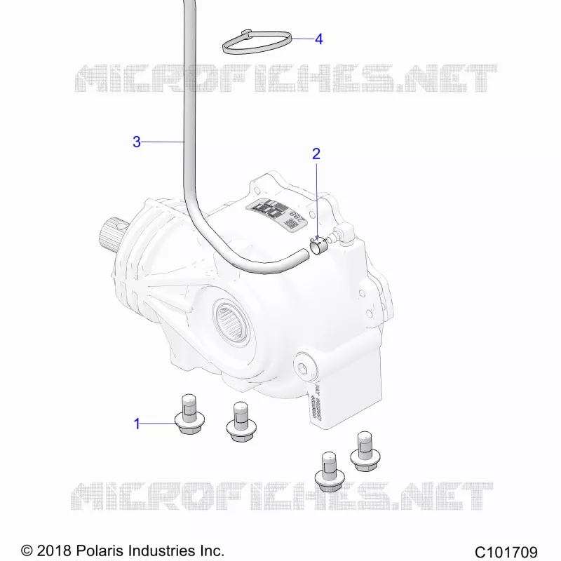 TREN, GEARCASE MOUNTING, FRONT