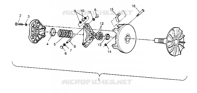Embrague ASSEMBLY Sport 400L W948540 (4927232723B010)