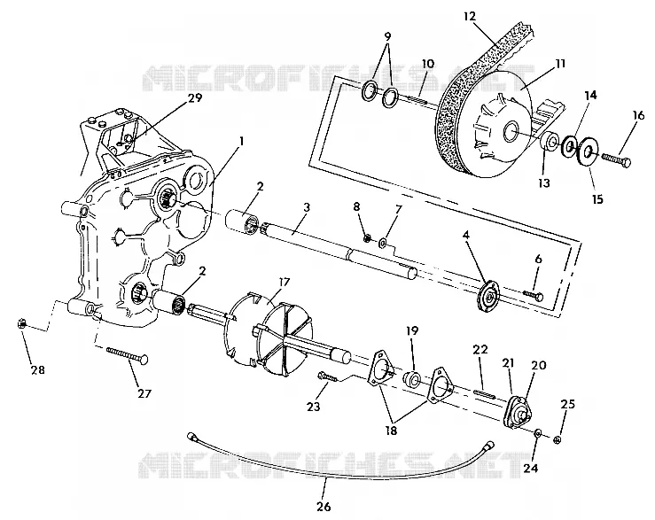PISTA Y DEL EJE DE TRANSMISION WideTrak (4919301930020A)