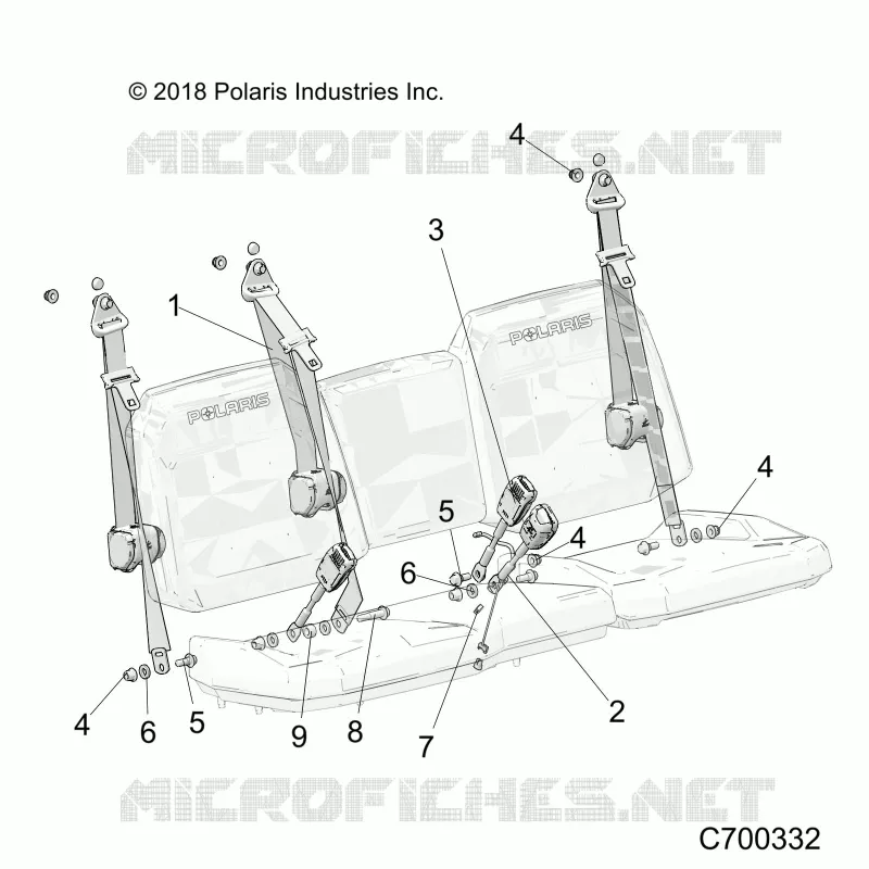 ASIENTO BELT MOUNTING