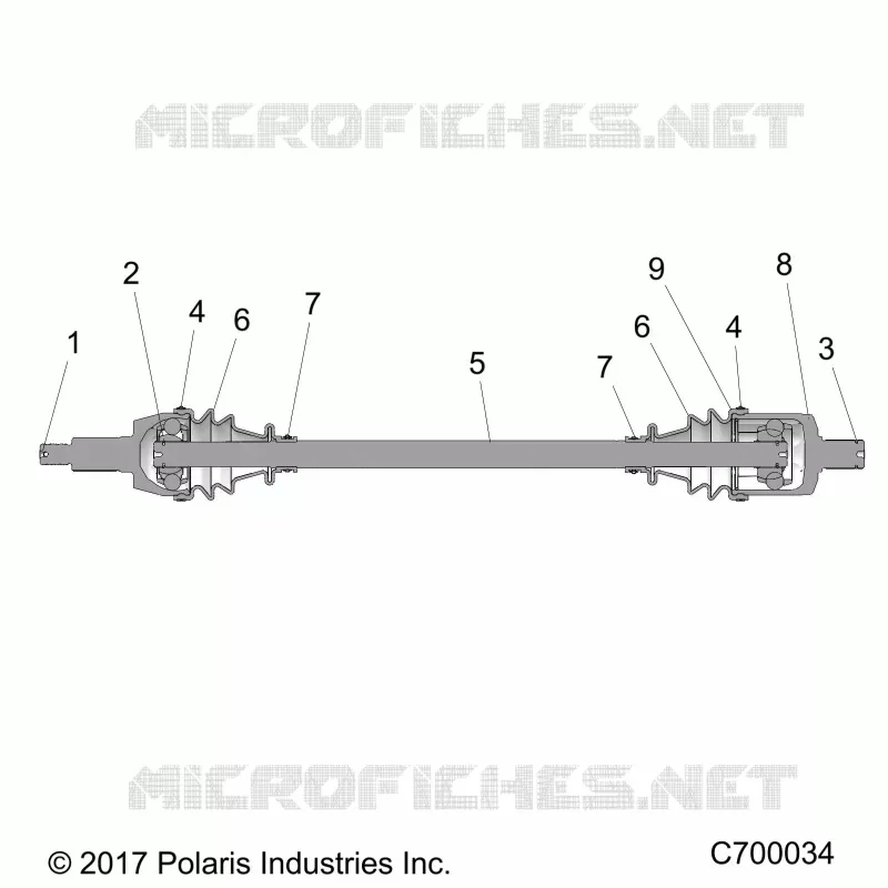 TREN, FRONT HALF SHAFT