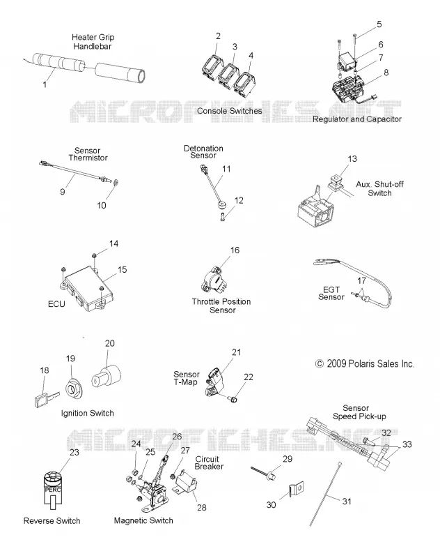 INTERRUPTORES, SENSORES and COMPONENTS