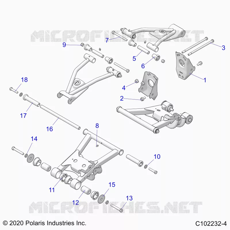 SUSPENSION TRASERA CONTROL ARM, MOUNTING