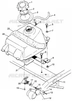 GASOLINA TANK Sport 400L W97BA38C and Trail Blazer W97BA25C (4940124012A013)