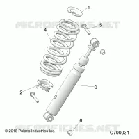 SUSPENSION, CHOQUE FRONTAL MOUNTING
