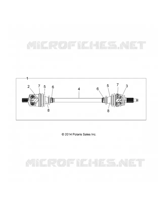 TREN, FRONT HALF SHAFT