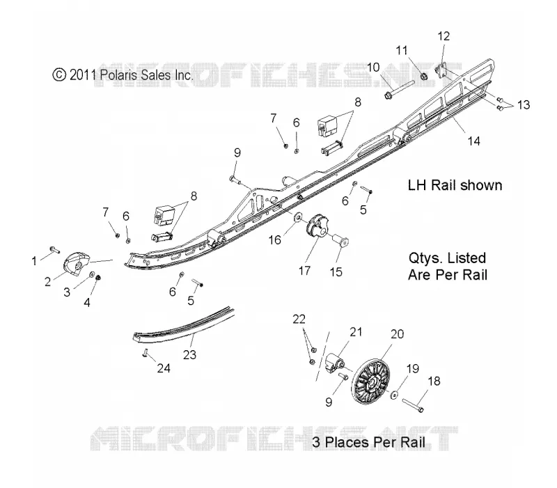 SUSPENSION, montaje en carril (144 Inch)