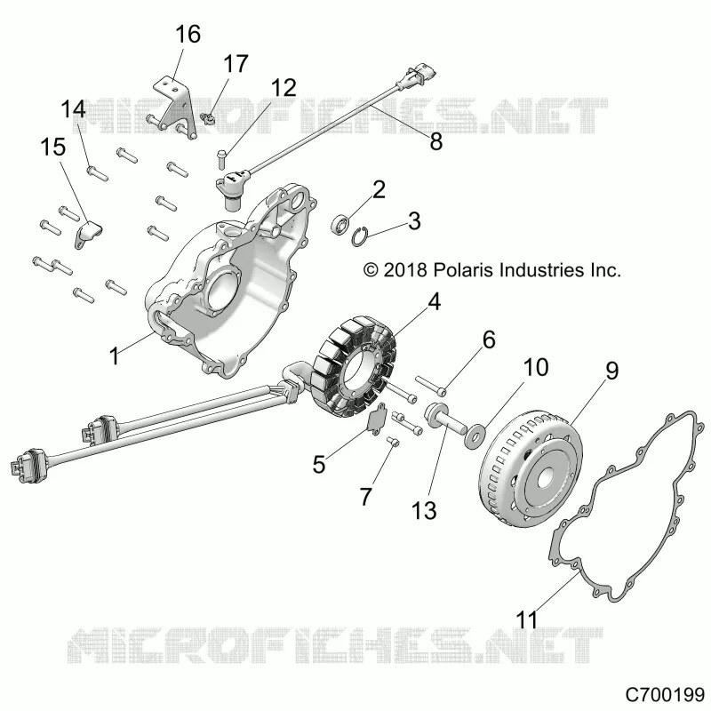 ENGINE, STATOR AND VOLANTE