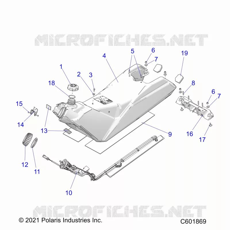 SISTEMA DE COMBUSTIBLE, FUEL TANK ASM.