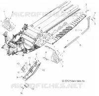 CHASSIS, PROTECCIÓN DEL EMBRAGUE AND FOOTRESTS (144 INCH)