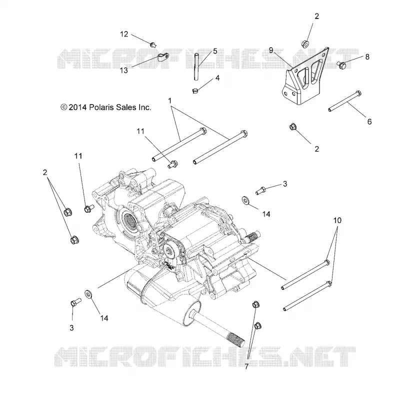 TREN, MAIN GEARCASE MOUNTING