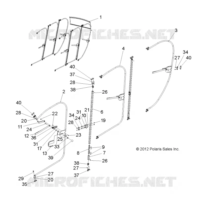 DOORS, BASTIDORD CANVAS 6 PASSENGER