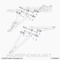 SUSPENSIÃ“N DELANTERA A-ARM, MOUNTING