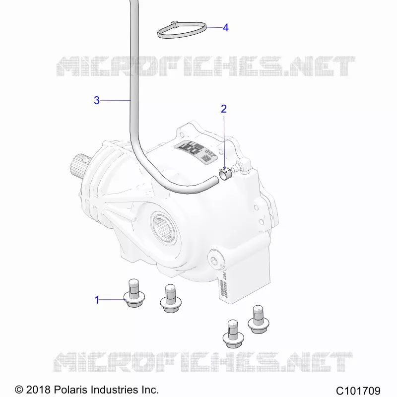 TREN, GEARCASE MOUNTING, FRONT