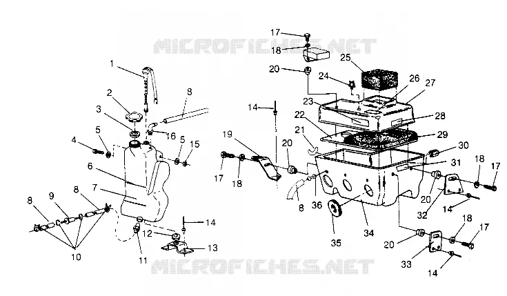 TANQUE DE ACEITE/CAJA DE AIRE XLT TOURING 0952857 and  EUROPEAN XLT TOURING E95 (4929172917C006)
