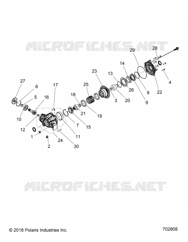 TREN, FRONT GEARCASE INTERNALS