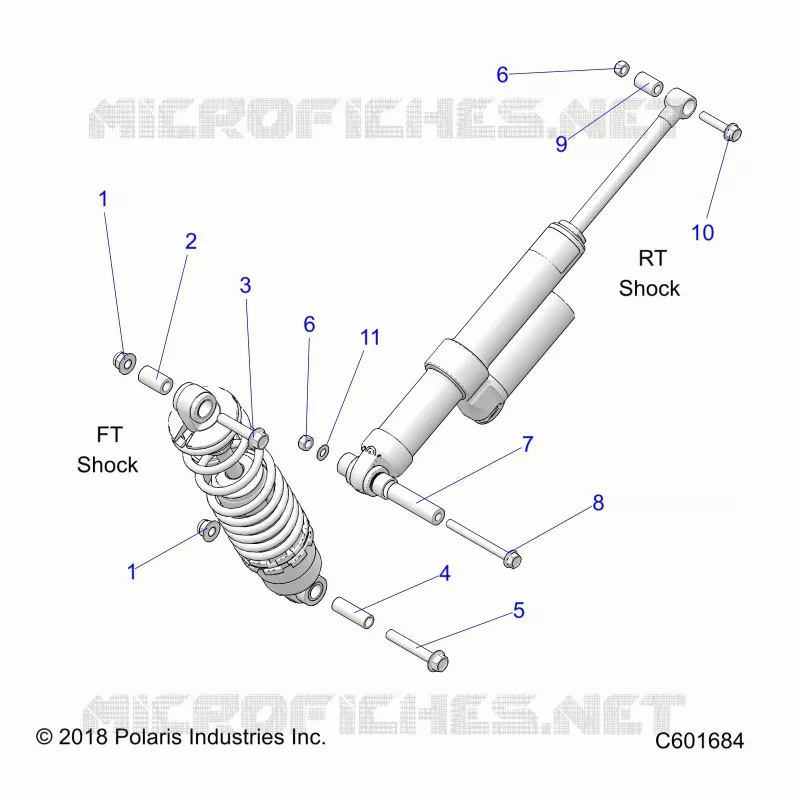 SUSPENSION, MONTAJE DE DESCARGA, REAR SUSP.