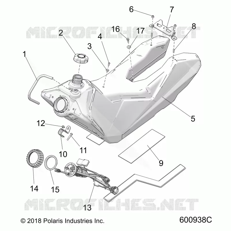 SISTEMA DE COMBUSTIBLE, FUEL TANK ASM.