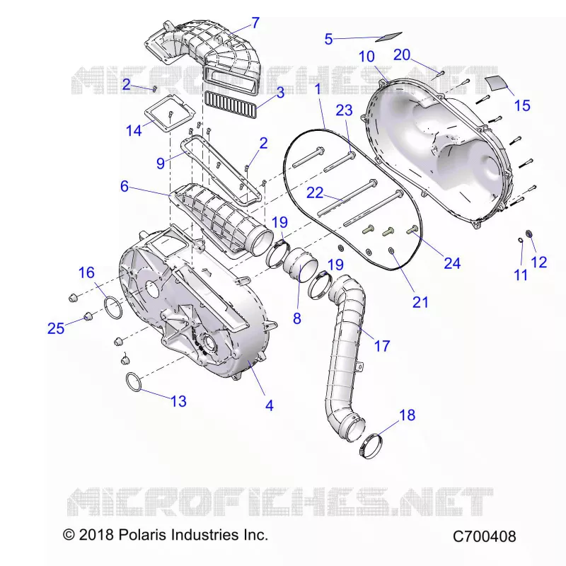 TREN, CLUTCH COVER AND DUCTING