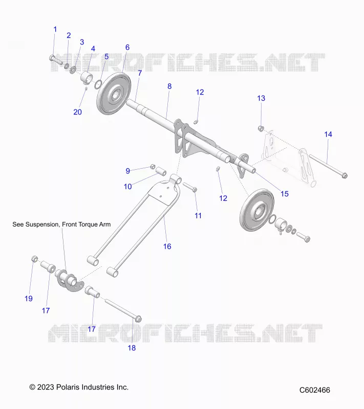 SUSPENSION, TRASERO ARM PAR