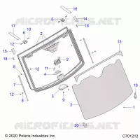 PARABRISAS, TIP OUT- R21RRZ99A9/AC/AP/AW/B9/BC/BP/BW (C701212)