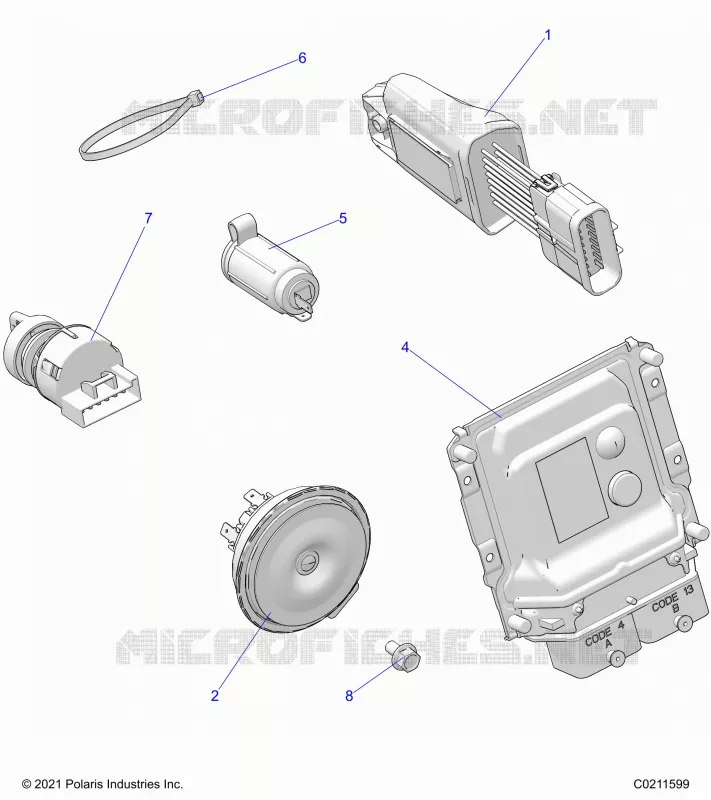ELECTRICA, SWITCHES, HORN AND ECM
