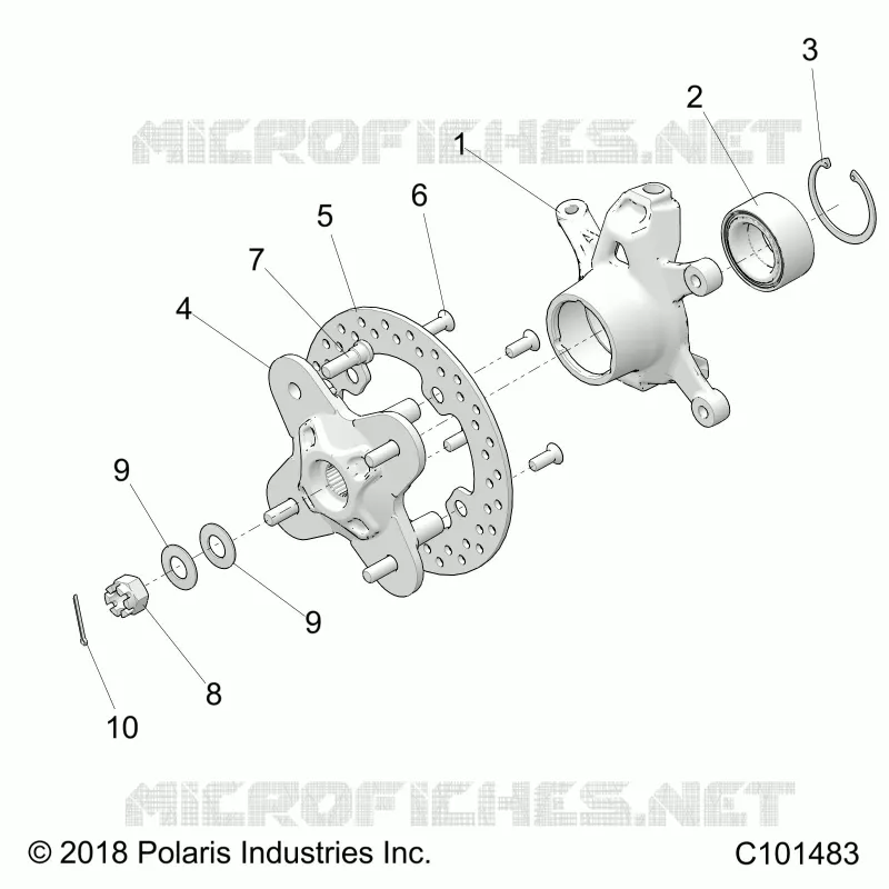 SUSPENSIÃ“N DELANTERA HUB AND STEERING KNUCKLE- A23SGS95CN/S95FN (C101483)