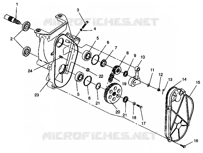 CADENACASE ASSEMBLY 600 XCR 0941667 (4927092709018A)