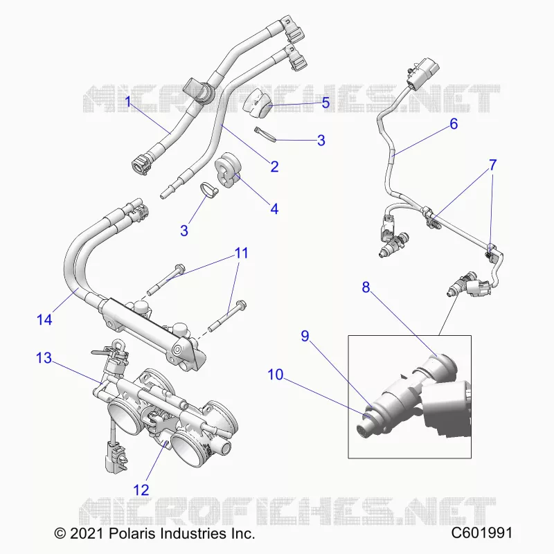 SISTEMA DE COMBUSTIBLE, RAIL, LINES AND THROTTLE BODY