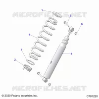 SUSPENSION, CHOQUE FRONTAL MOUNTING