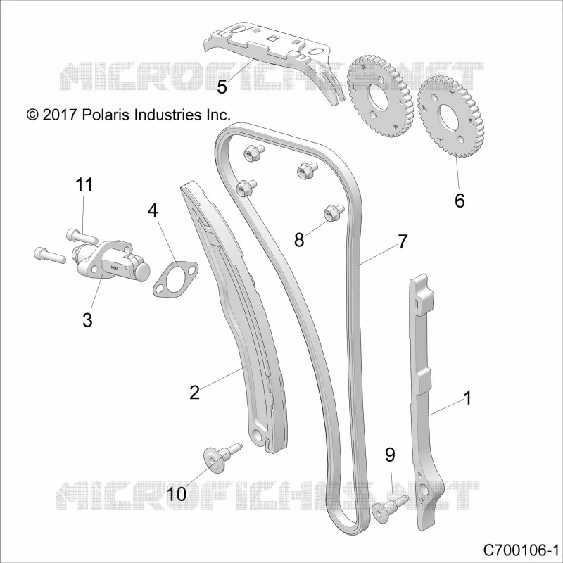 LA CADENA DE LEVAS AND TENSIONER