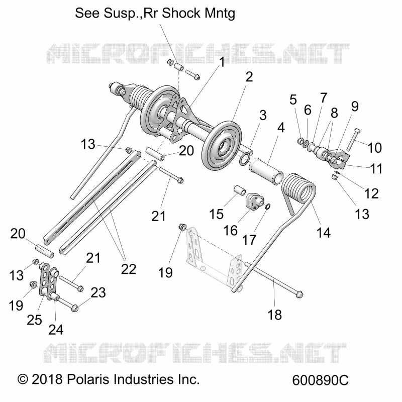 SUSPENSION, TRASERO ARM PAR