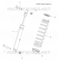 SUSPENSION, SHOCK TRASERO