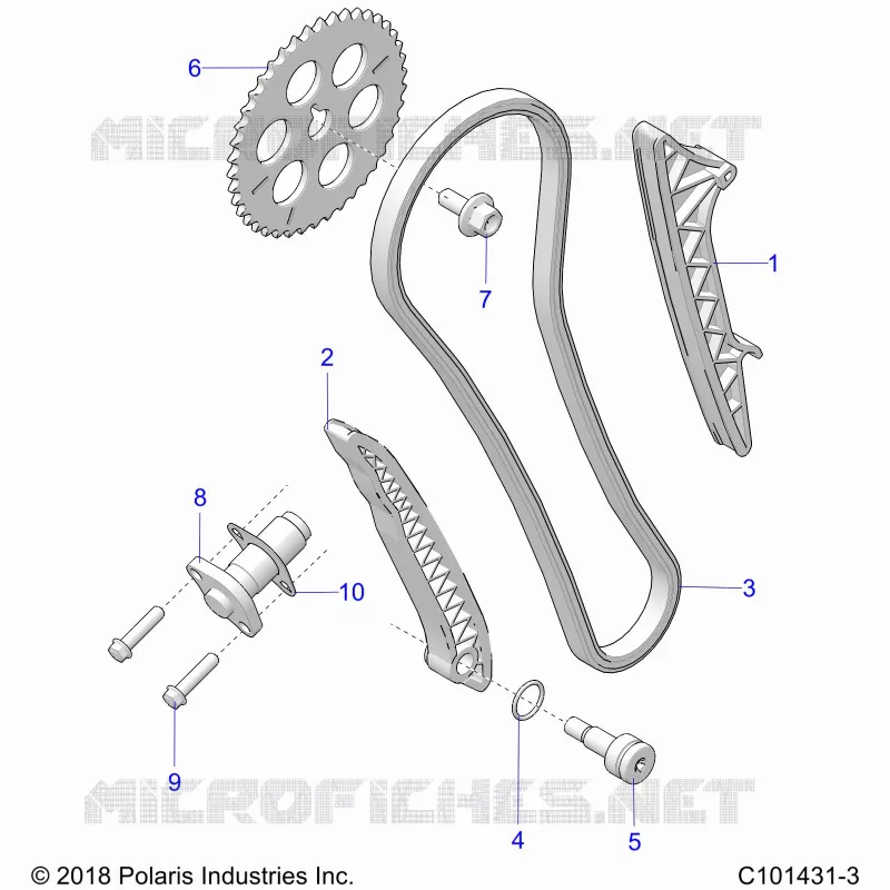 LA CADENA DE LEVAS AND TENSIONER