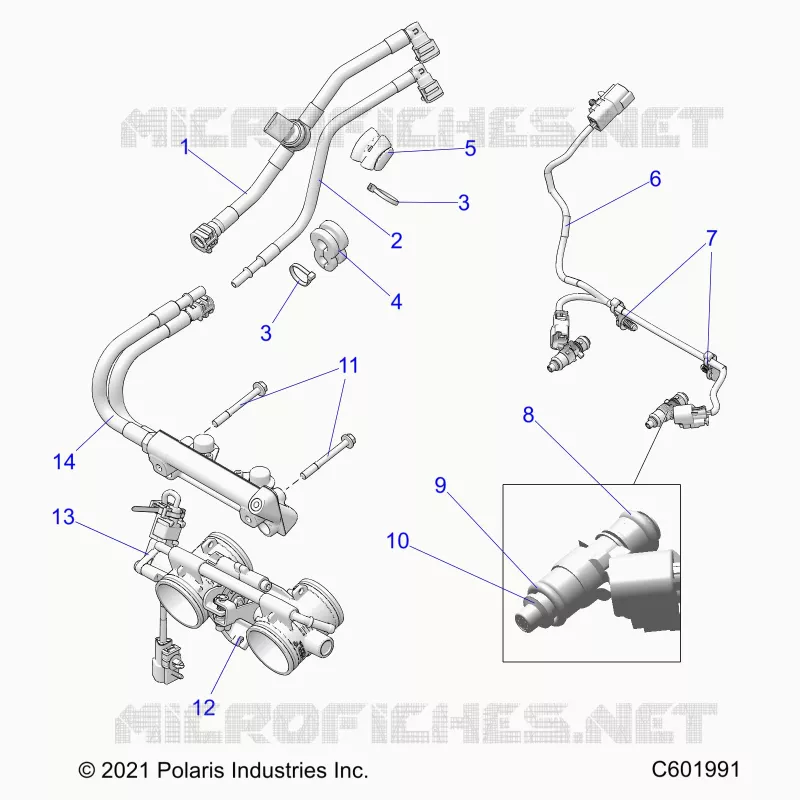 SISTEMA DE COMBUSTIBLE, RAIL, LINES AND THROTTLE BODY