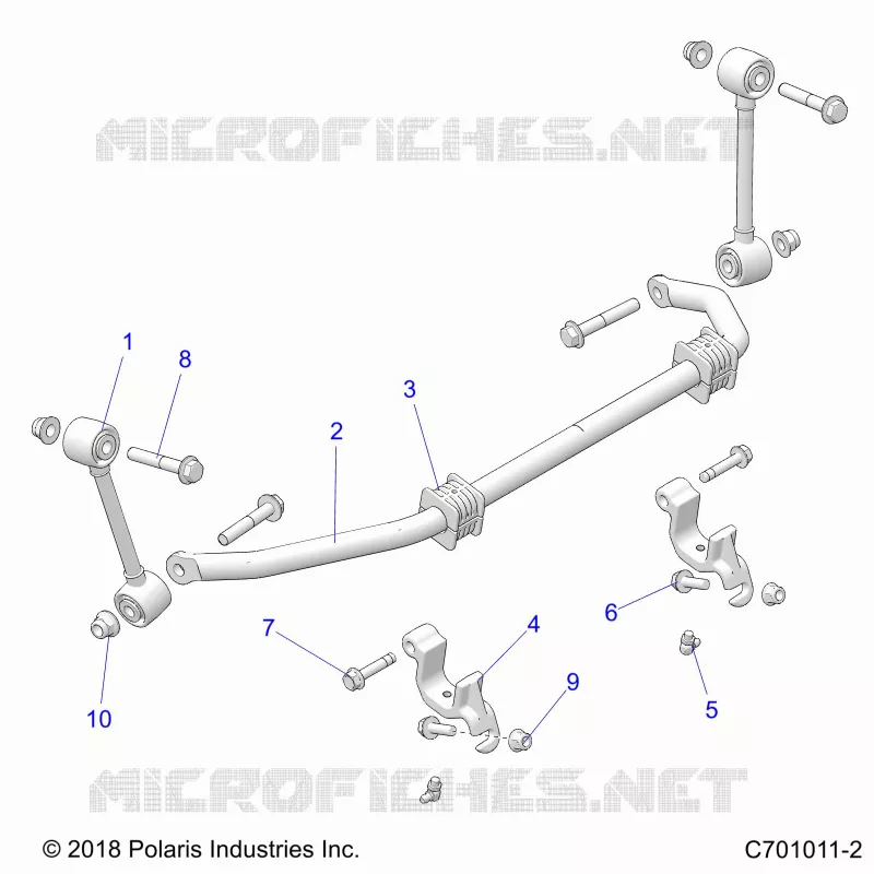 SUSPENSION, FRONT BARRA ESTABILIZADORA- Z22N4E99NK (C701011-2)