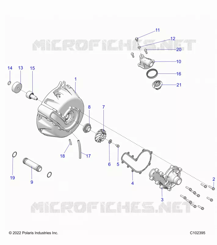 ENGINE, SISTEMA DE REFRIGERACIÃ“N AND WATER PUMP