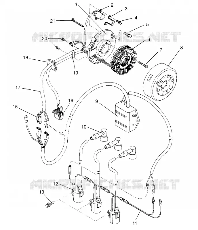 MAGNETO XLT SP 0966676 AND EUROPEAN XLT SP E966676 (4931703170D002)